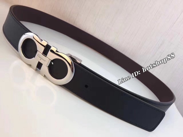 菲拉格慕專櫃款男士皮帶 Ferragamo雙面牛皮爆款腰帶  jjp2217